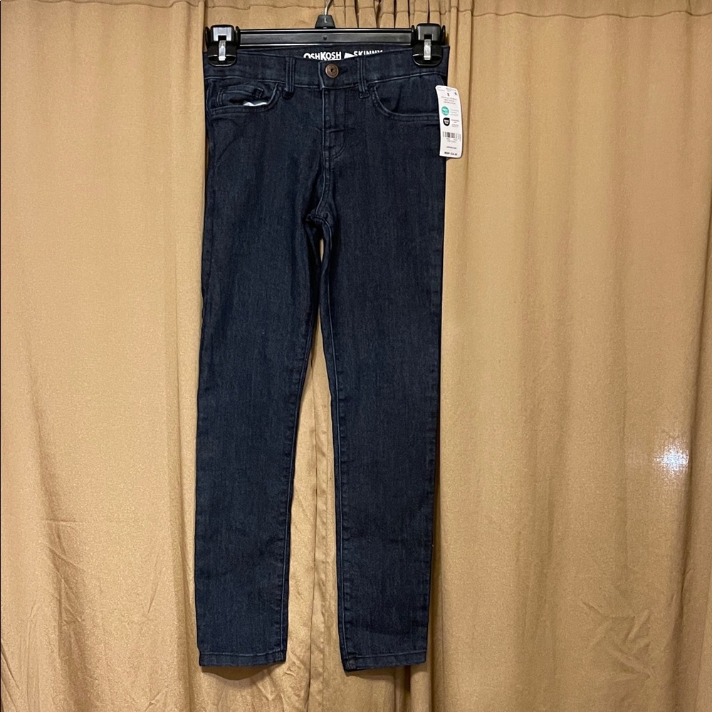 NWT Girl’s OshKosh B'gosh 8 Dark Blue Skinny Jeans